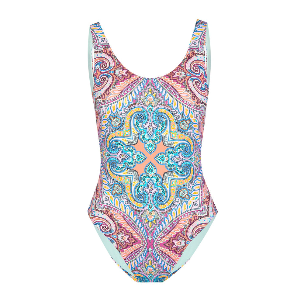 Carnival in Rio Reversible One Piece in Cool Multi | Jessica Simpson Women