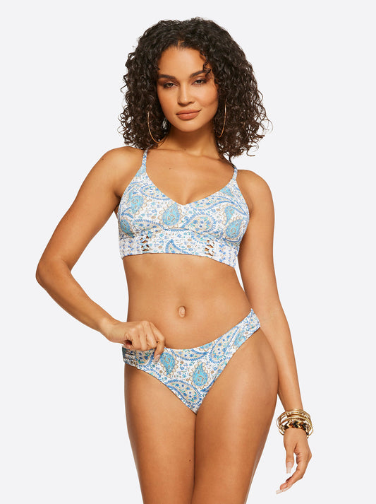 Sweetness Overload Cropped Cami in White Multi | Jessica Simpson Women