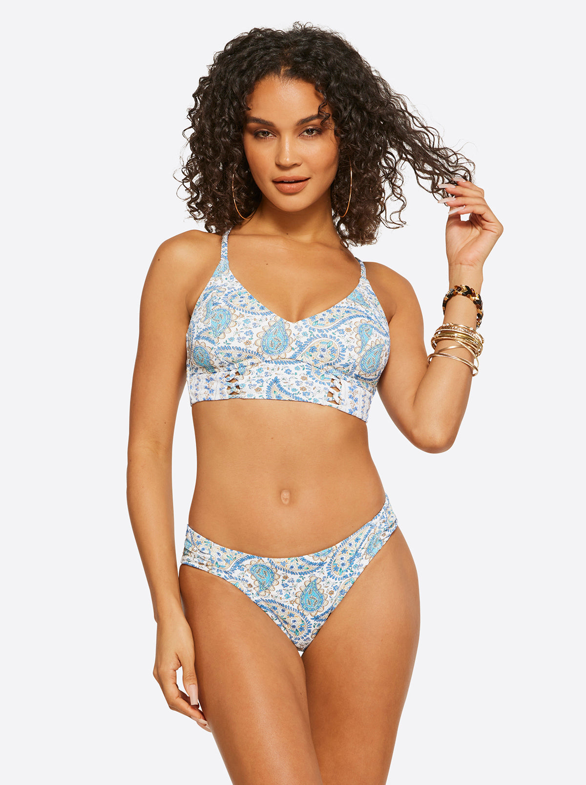 Sweetness Overload Cropped Cami in White Multi | Jessica Simpson Women
