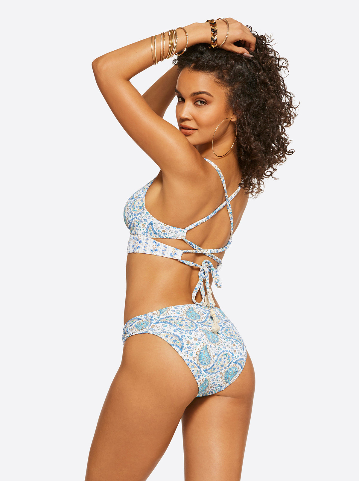 Sweetness Overload Cropped Cami in White Multi | Jessica Simpson Women