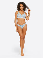 Sweetness Overload Side Shirred Hipster in White Multi | Jessica Simpson Women
