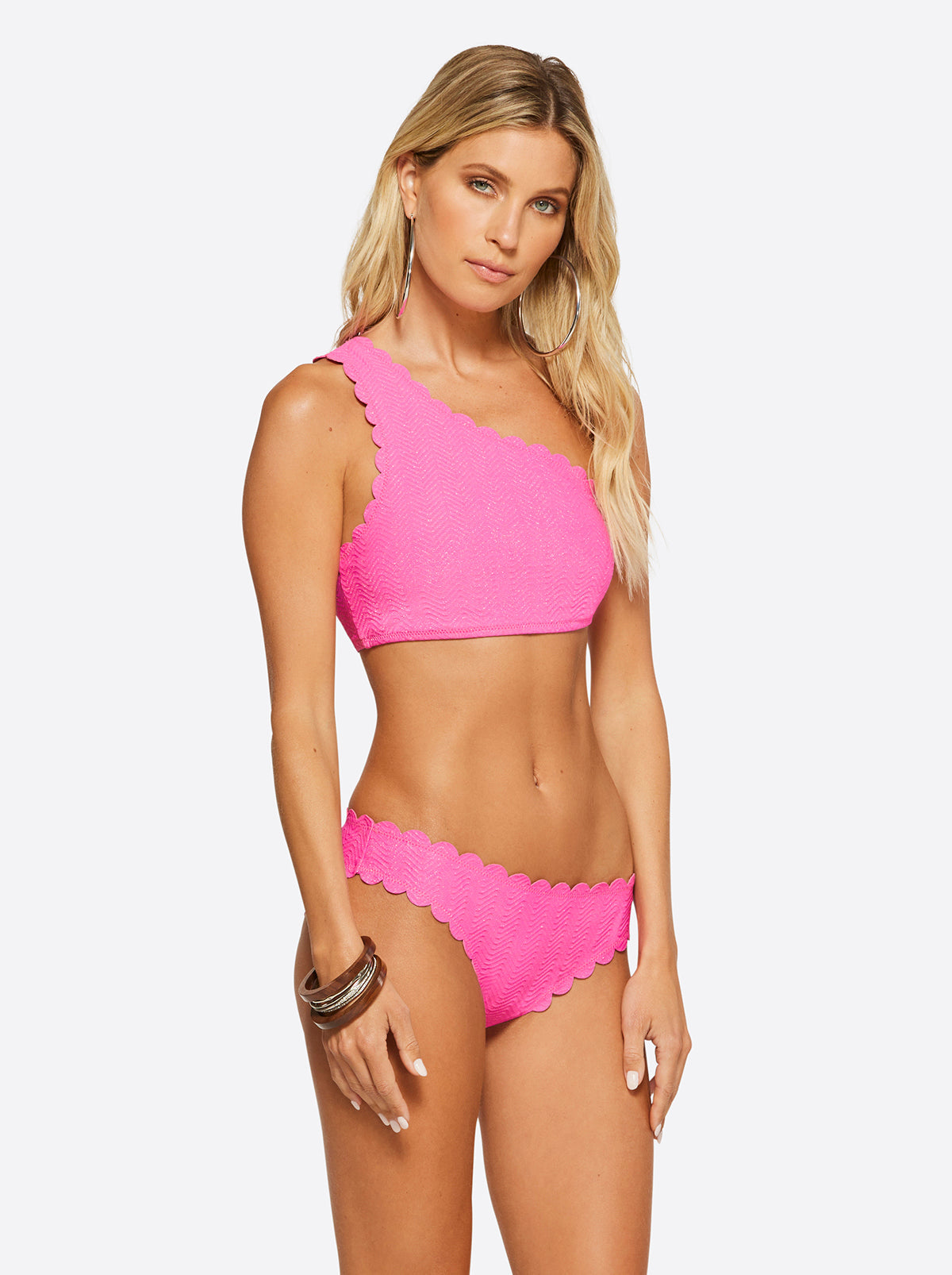 Under the Sea One Shoulder Top in Pink Parfait | Jessica Simpson Women