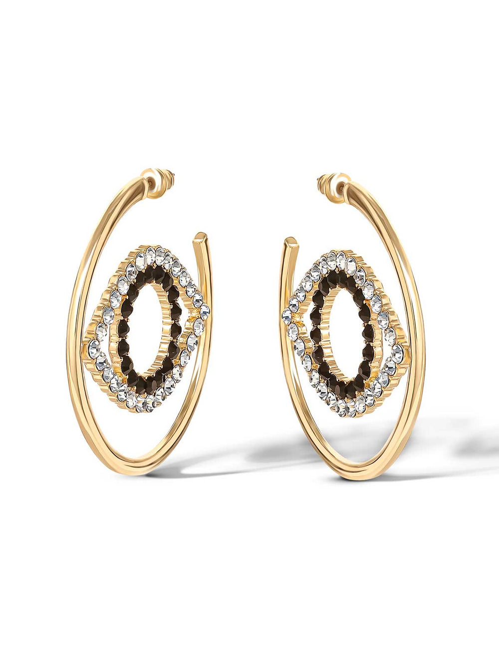 Crystal Eye Hoop Earrings | Jessica Simpson Accessories
