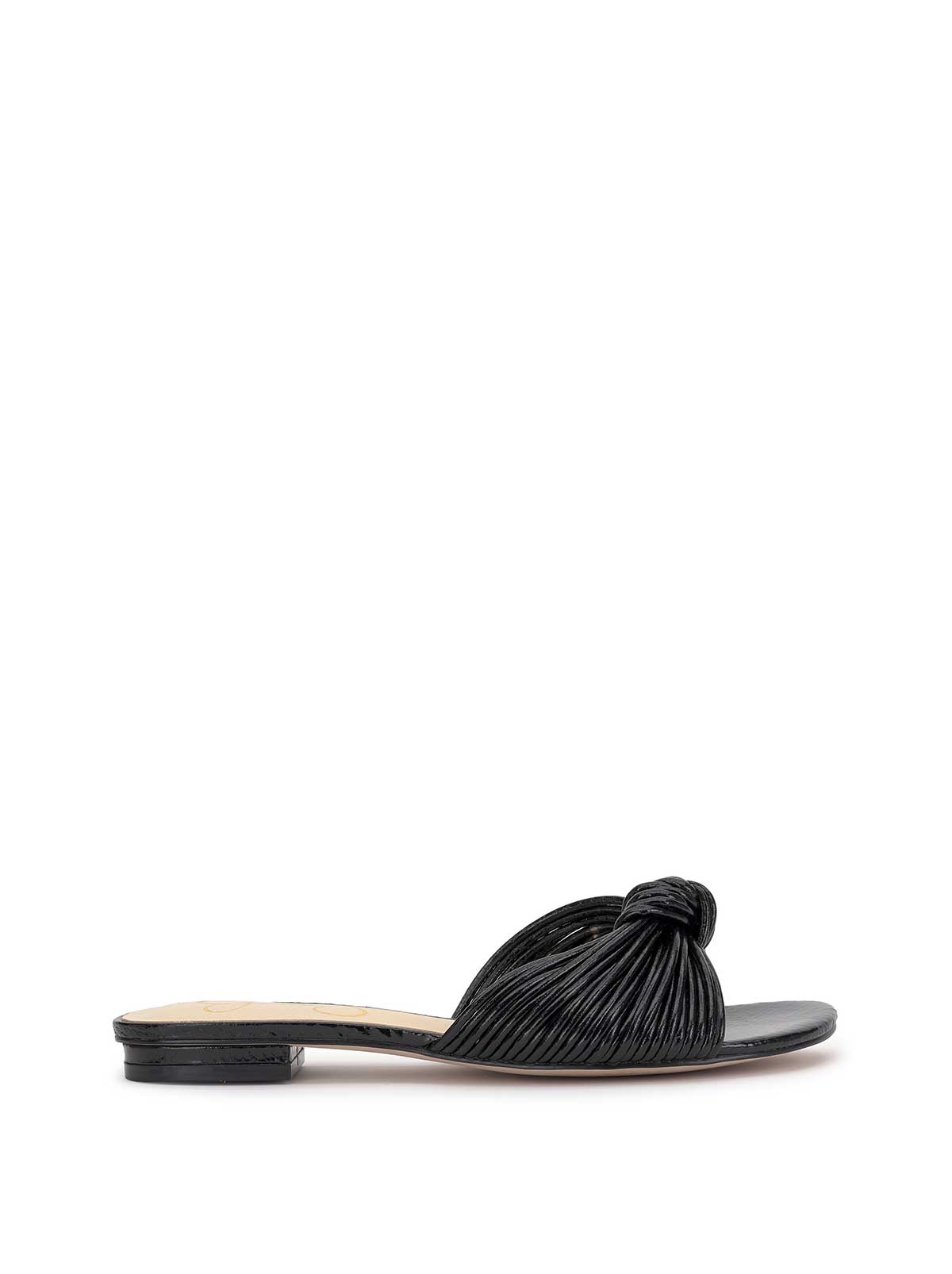 Dydra Knotted Flat Sandal in Black | Jessica Simpson Women