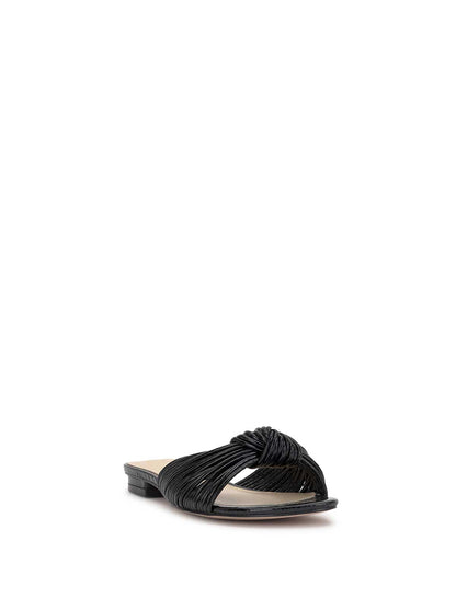 Dydra Knotted Flat Sandal in Black | Jessica Simpson Women