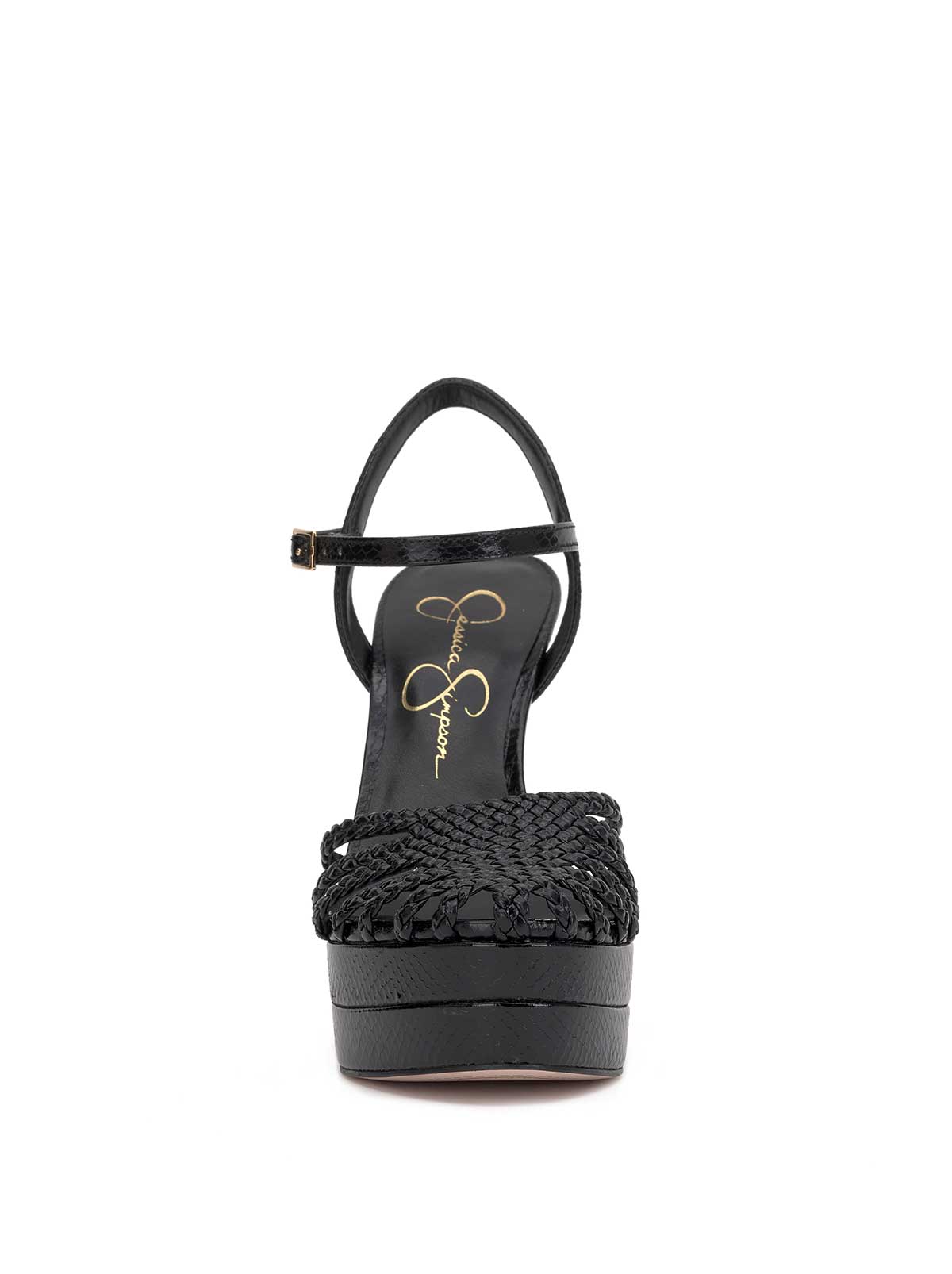 Inaia Braided Platform Sandal in Black | Jessica Simpson Women