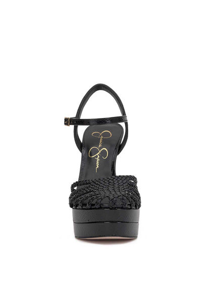 Inaia Braided Platform Sandal in Black | Jessica Simpson Women