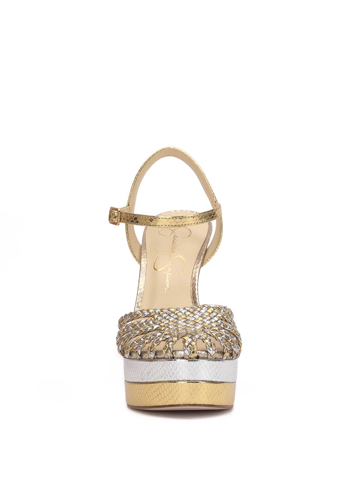 Inaia Braided Platform Sandal in Gold | Jessica Simpson Women