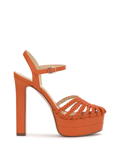Inaia Braided Platform Sandal in Tangerine | Jessica Simpson Women