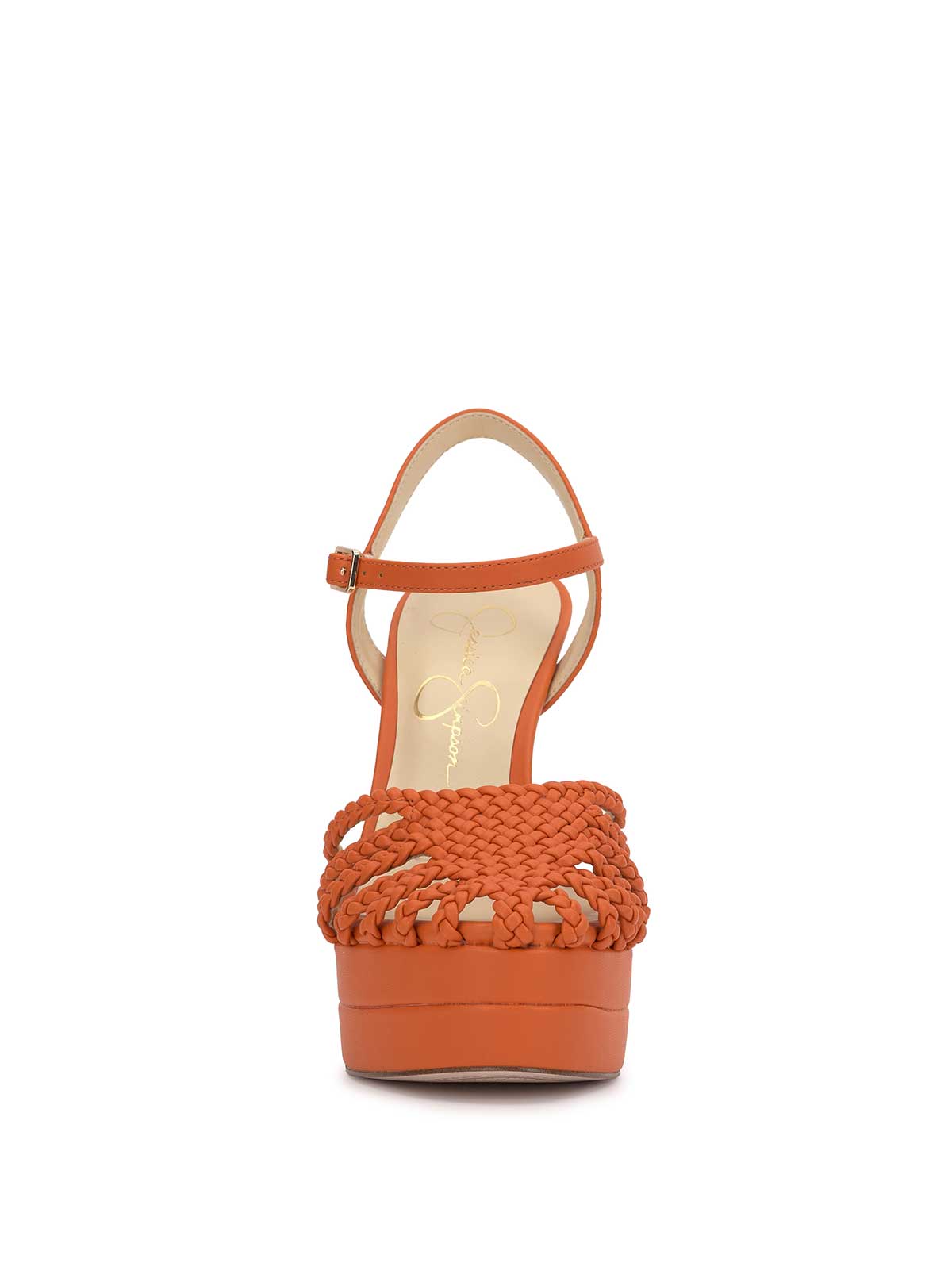 Inaia Braided Platform Sandal in Tangerine | Jessica Simpson Women