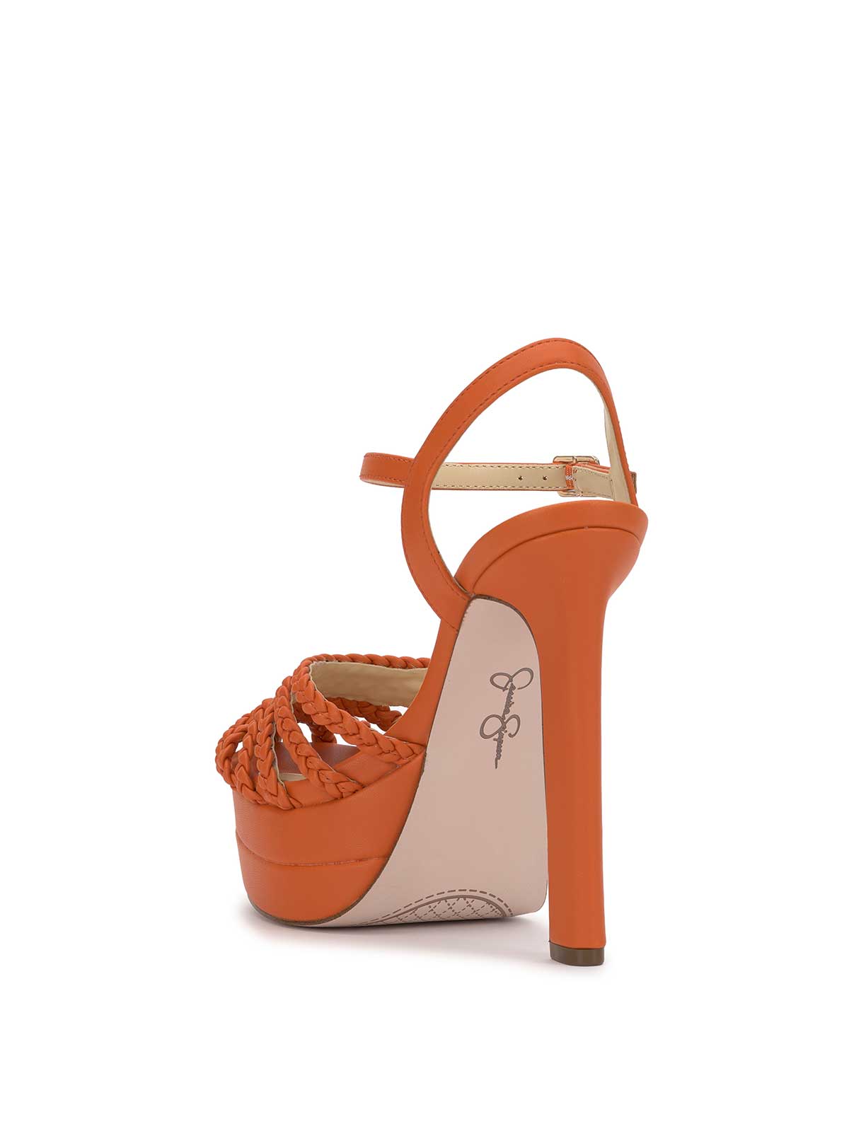 Inaia Braided Platform Sandal in Tangerine | Jessica Simpson Women