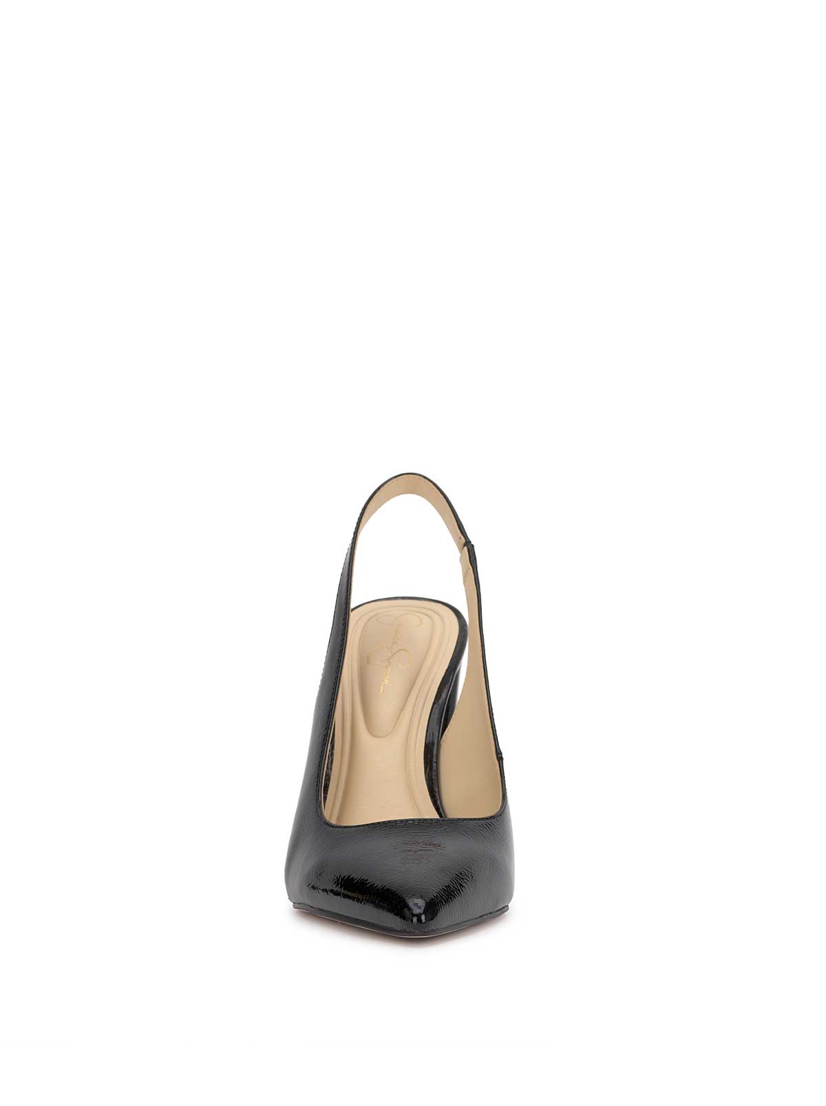 Noula Slingback Pointed Toe Pump in Black Patent | Jessica Simpson Women