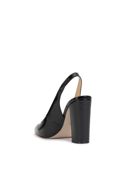 Noula Slingback Pointed Toe Pump in Black Patent | Jessica Simpson Women