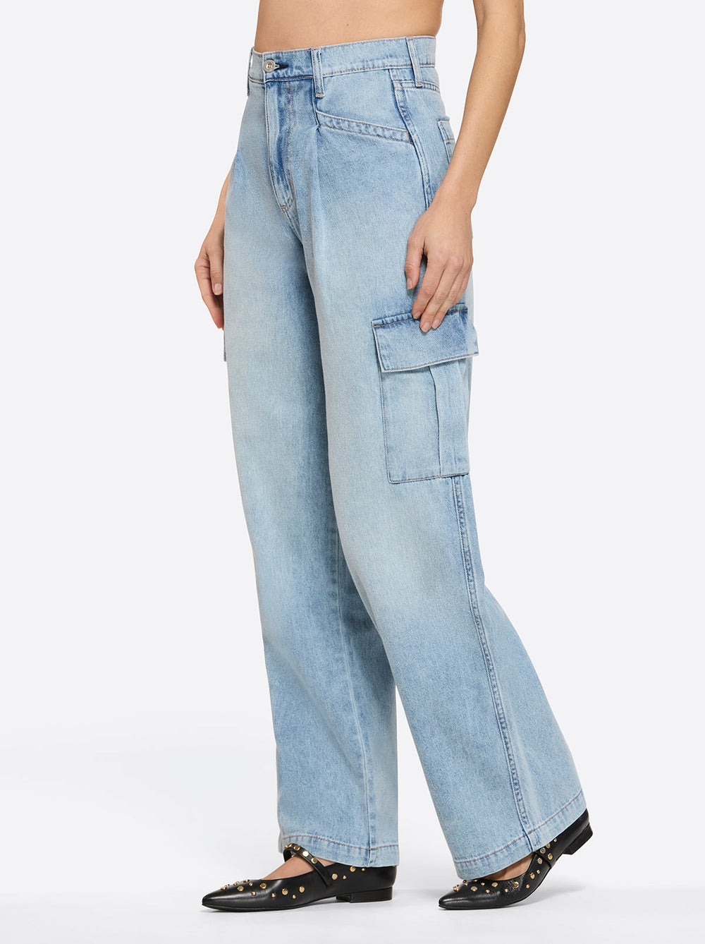Jenna Cargo Pants in Valley Sky | Jessica Simpson Women