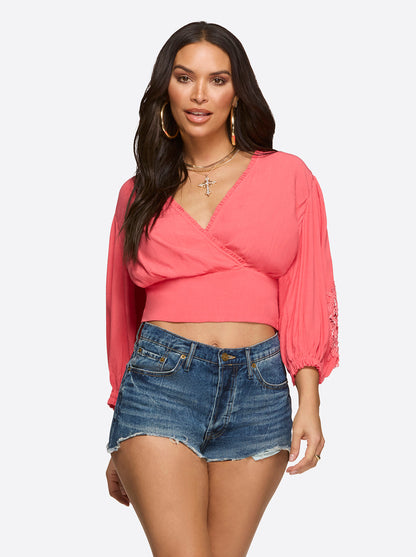 Patsy Top in Rose Of Sharon | Jessica Simpson Women