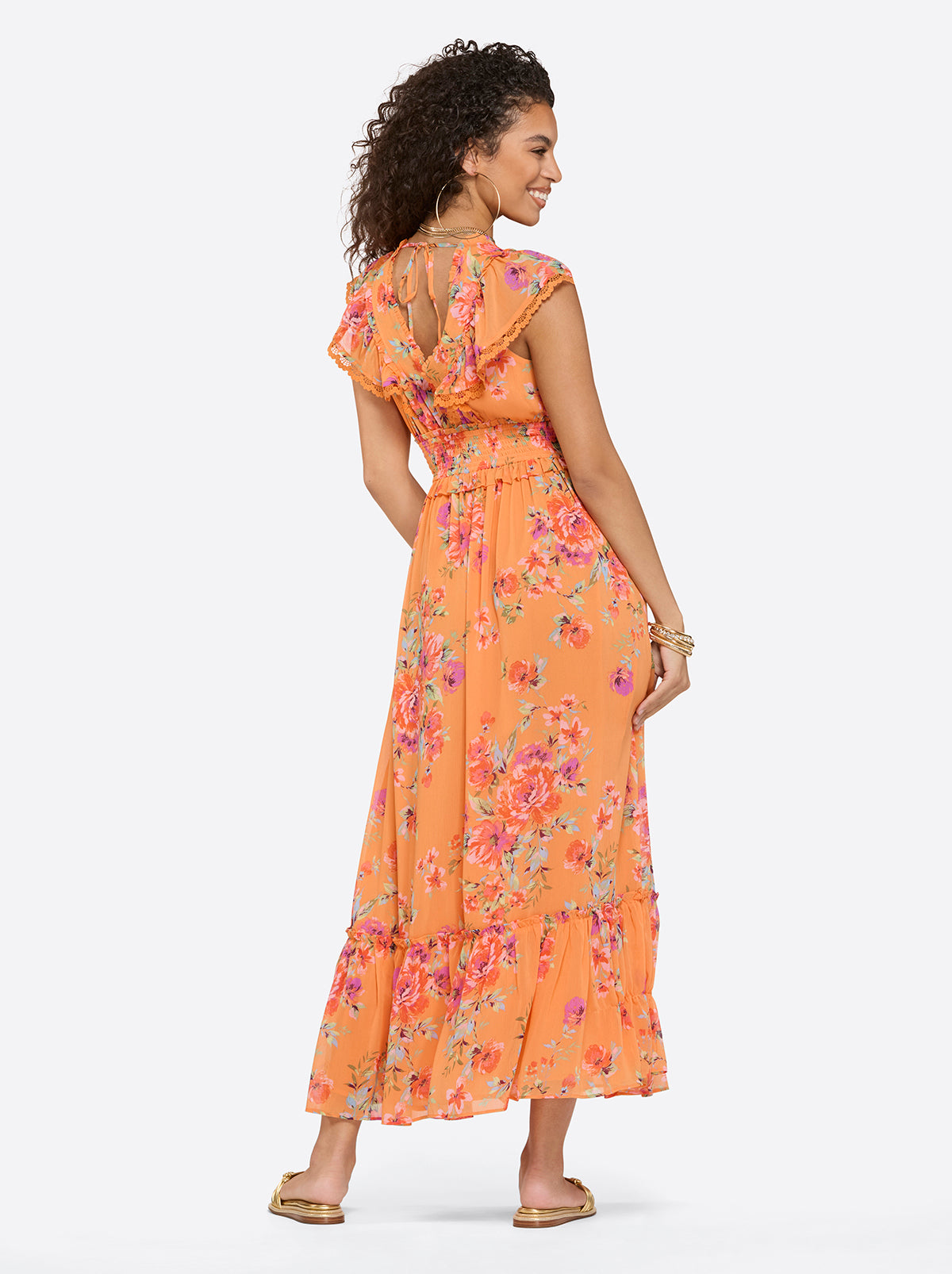 Phillipa Maxi Dress in Watercolor Roses | Jessica Simpson Women