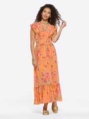Phillipa Maxi Dress in Watercolor Roses | Jessica Simpson Women