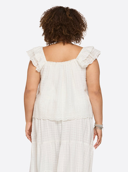 Violetta Top in Gardenia | Jessica Simpson Women