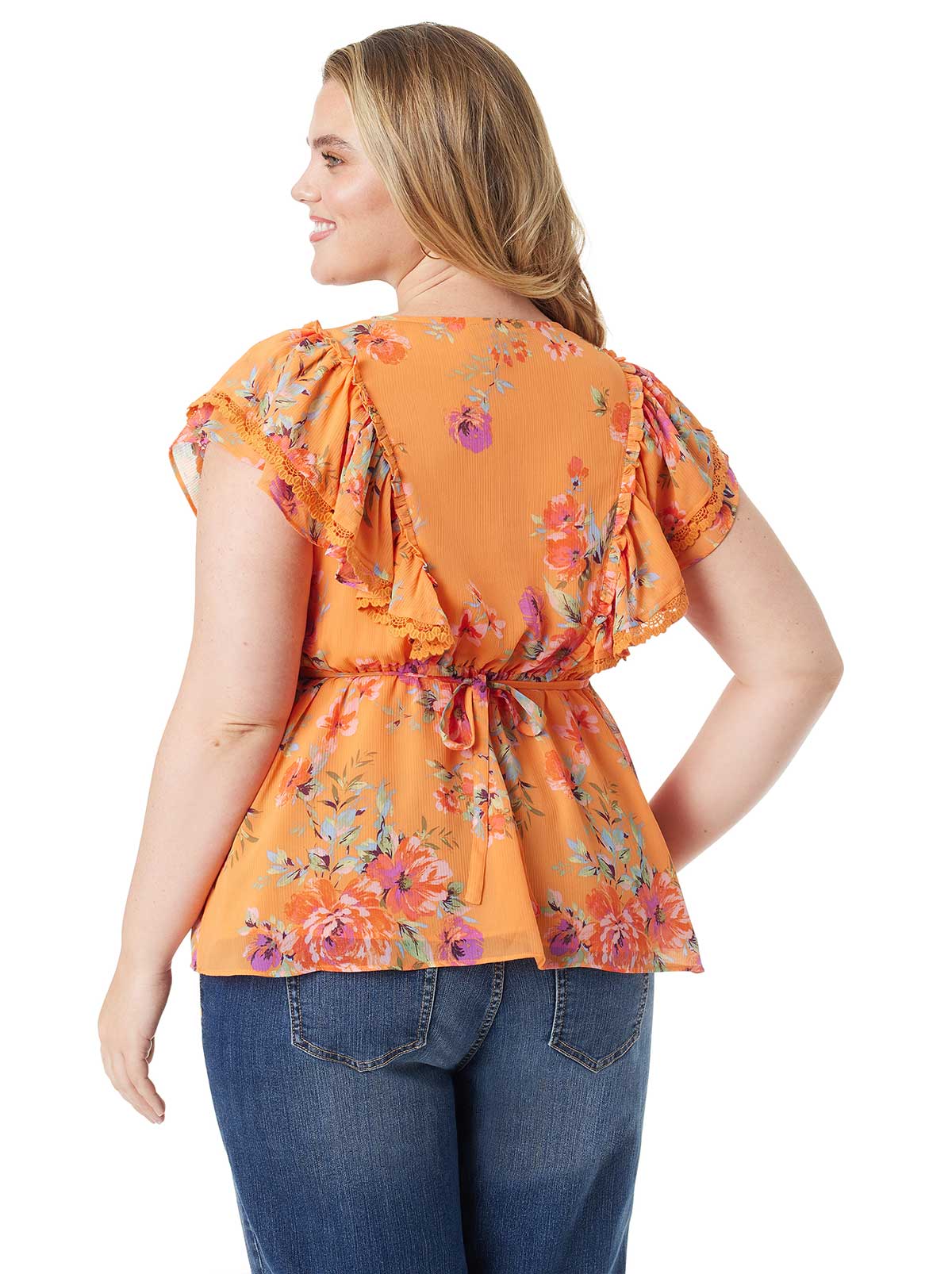 Nori Top in Watercolor Roses | Jessica Simpson Women