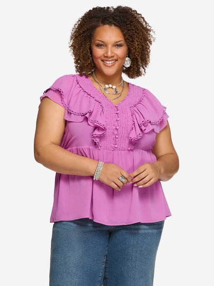 Nori Top in Raidiant Orchid | Jessica Simpson Women
