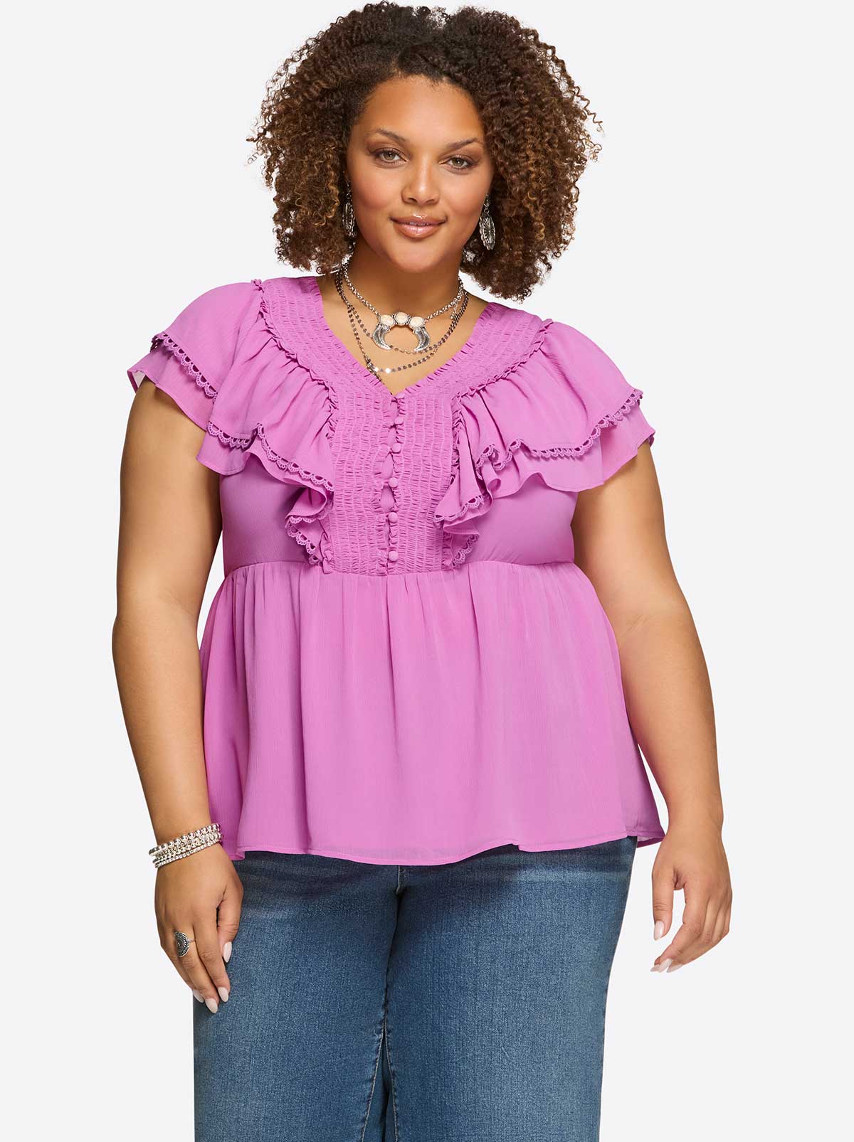 Nori Top in Raidiant Orchid | Jessica Simpson Women