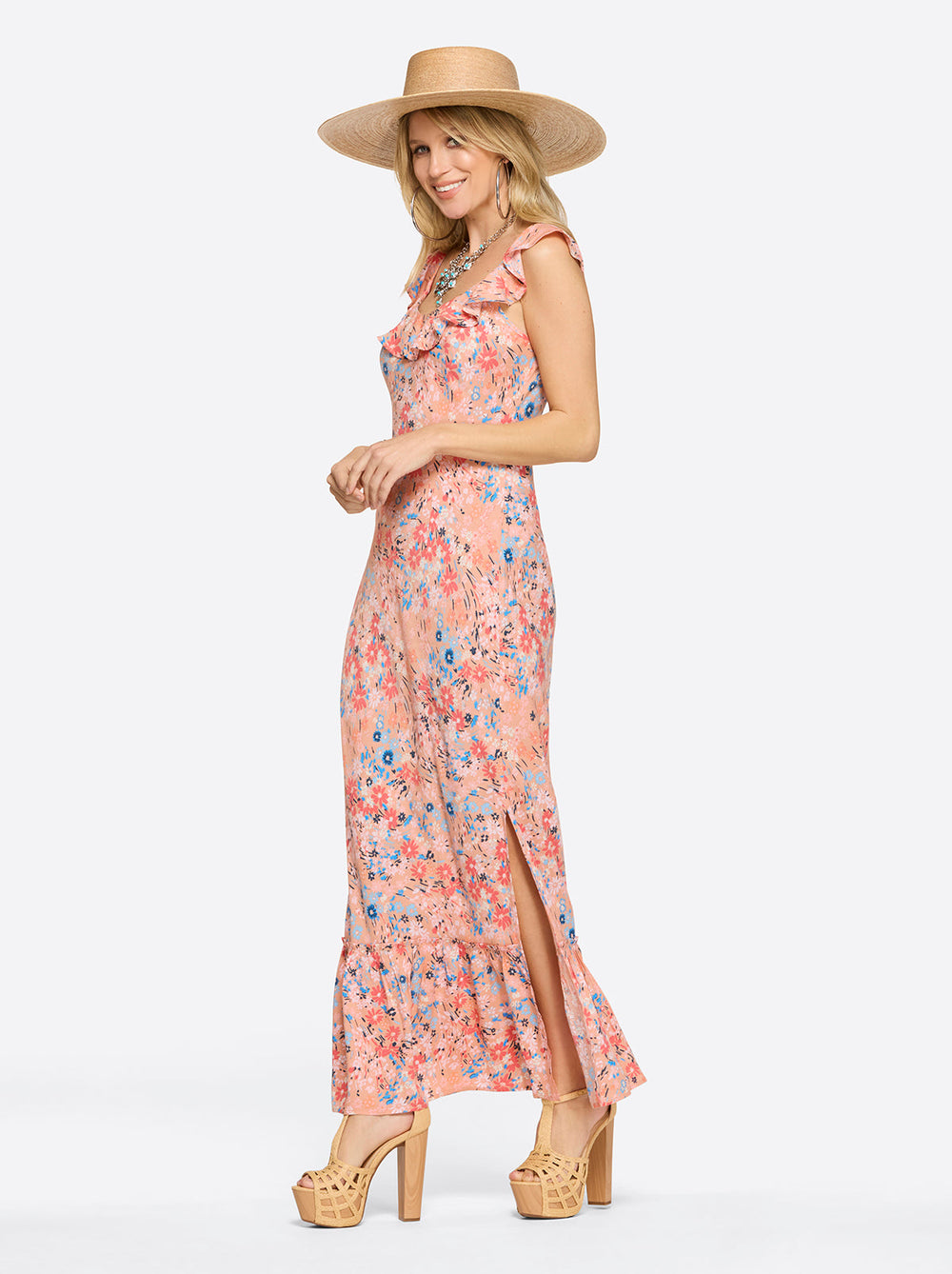 Raya Slip Dress in Blooming Pasture | Jessica Simpson Women
