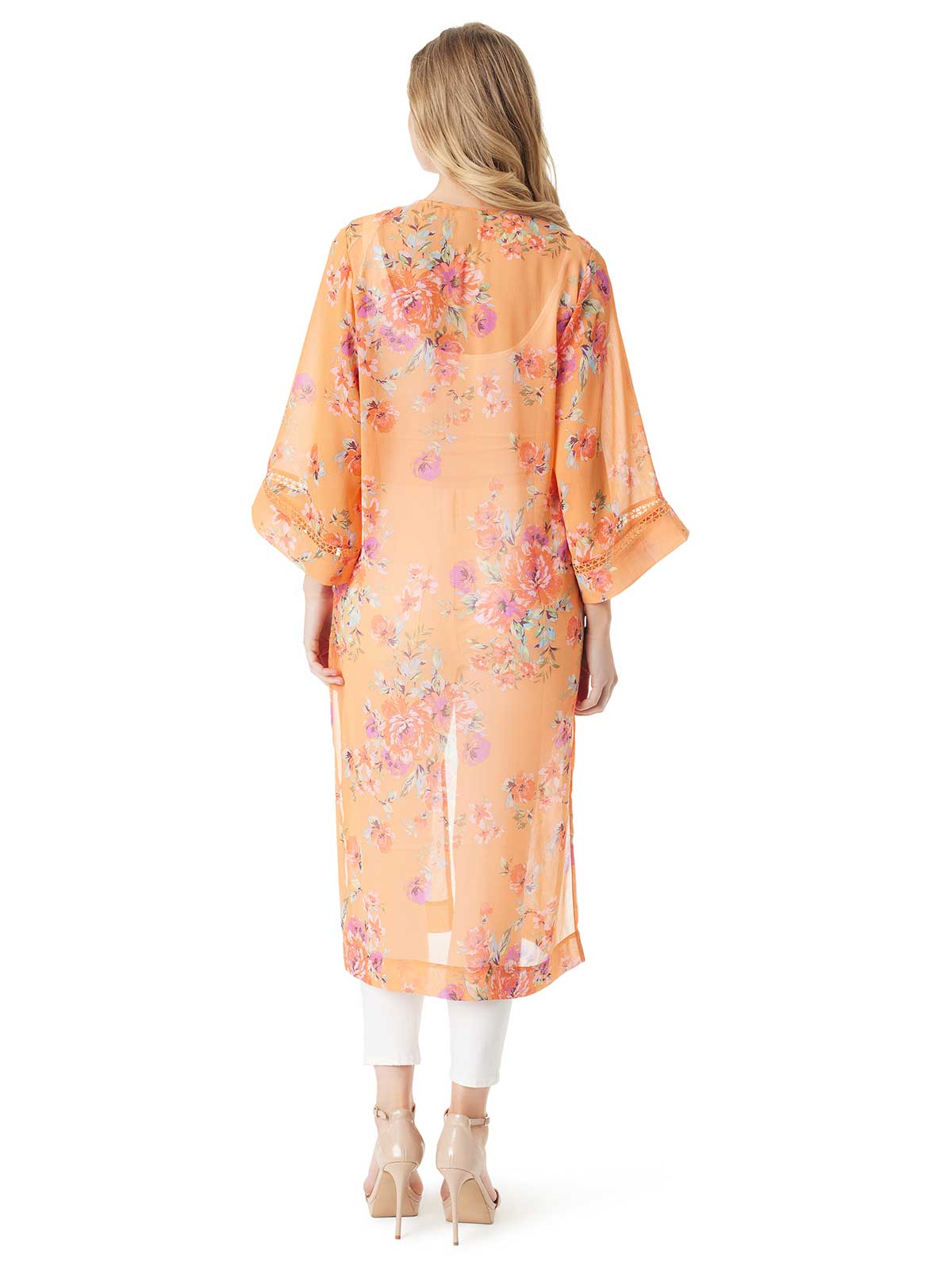 Caelan Kimono in Watercolor Roses | Jessica Simpson Women