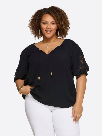 Eloise Blouse in Night Sky | Jessica Simpson Women