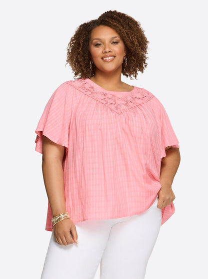 Eloise Blouse in Peony | Jessica Simpson Women