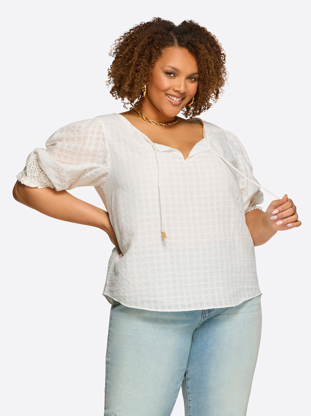 Sibyl Top in Gardenia | Jessica Simpson Women