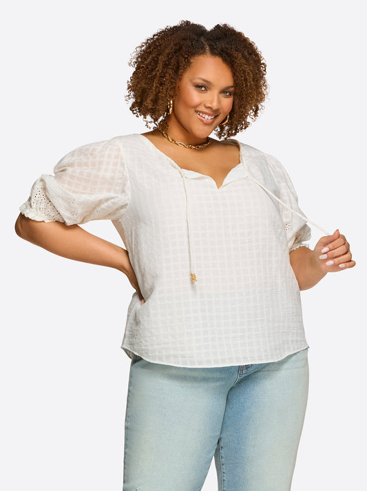 Sibyl Top in Gardenia | Jessica Simpson Women
