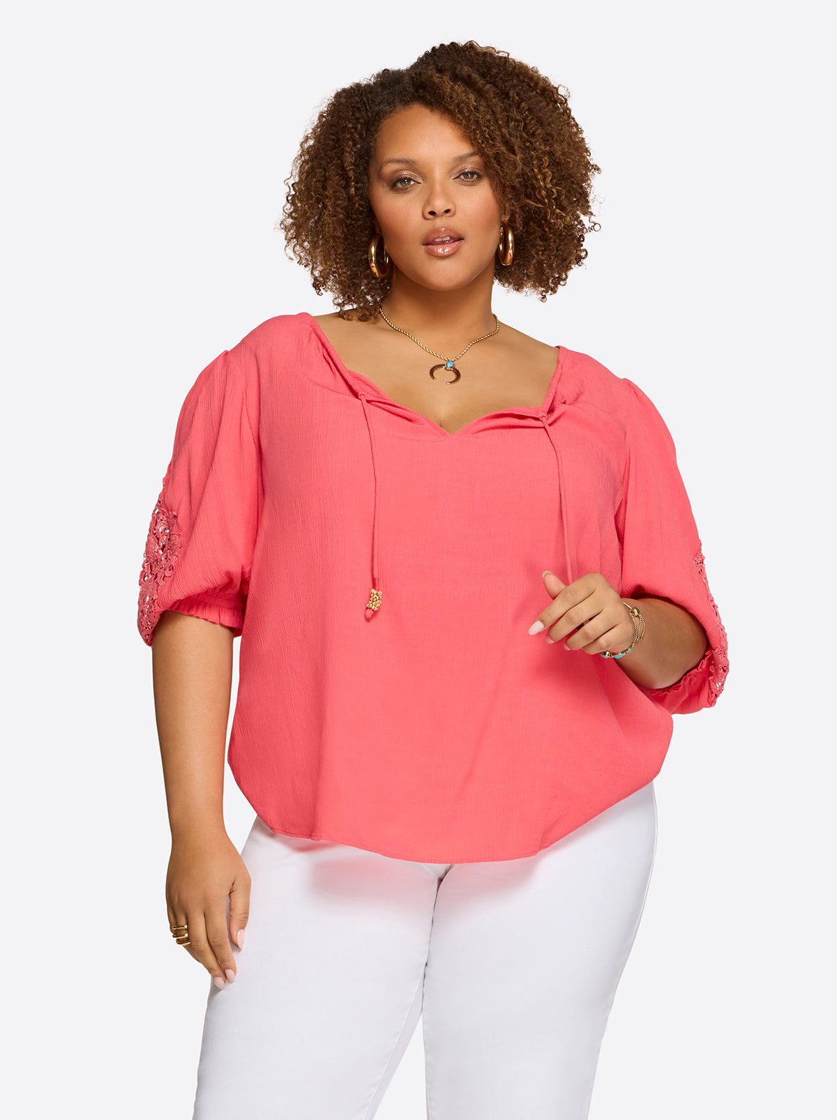 Sibyl Top in Rose Of Sharon | Jessica Simpson Women