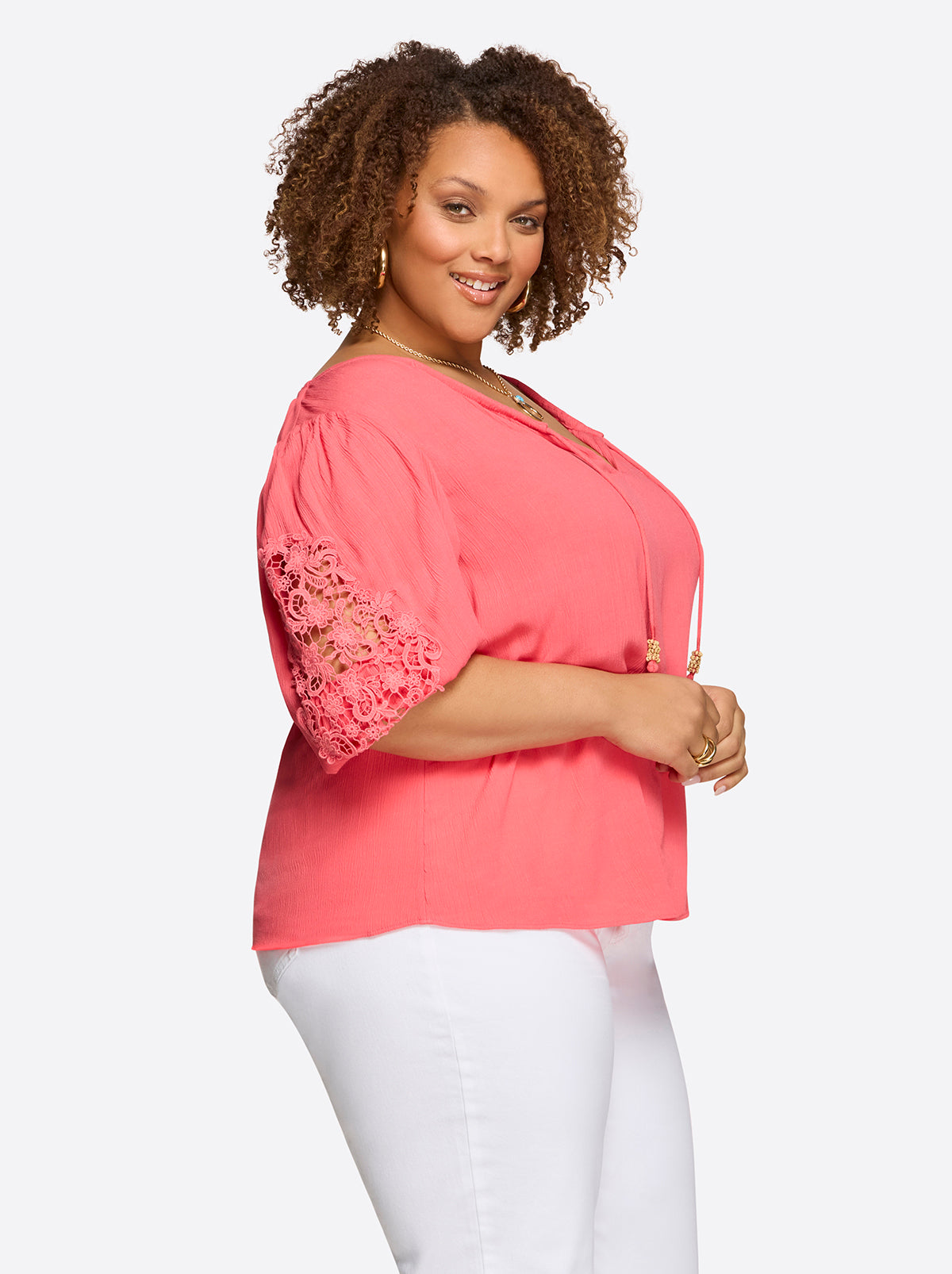 Sibyl Top in Rose Of Sharon | Jessica Simpson Women