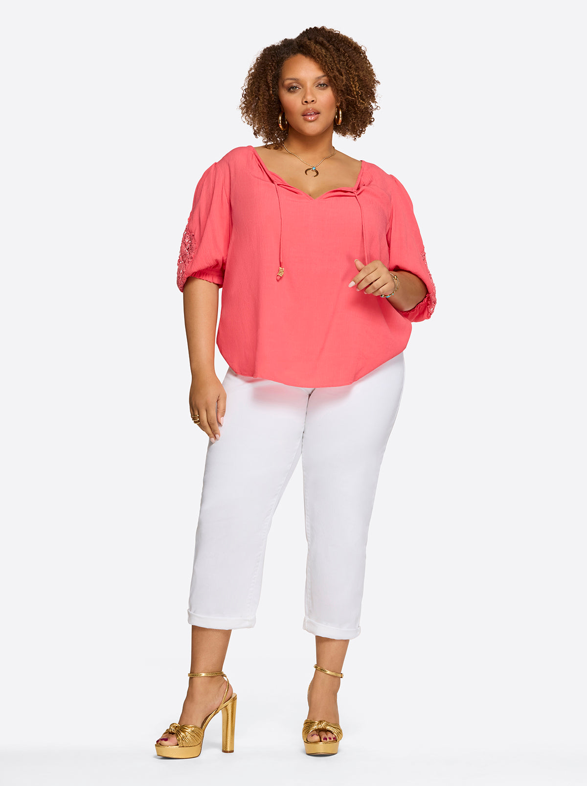 Sibyl Top in Rose Of Sharon | Jessica Simpson Women