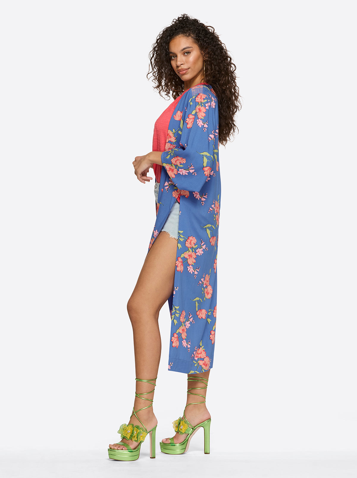Amalia Kimono in Happy Floret | Jessica Simpson Women