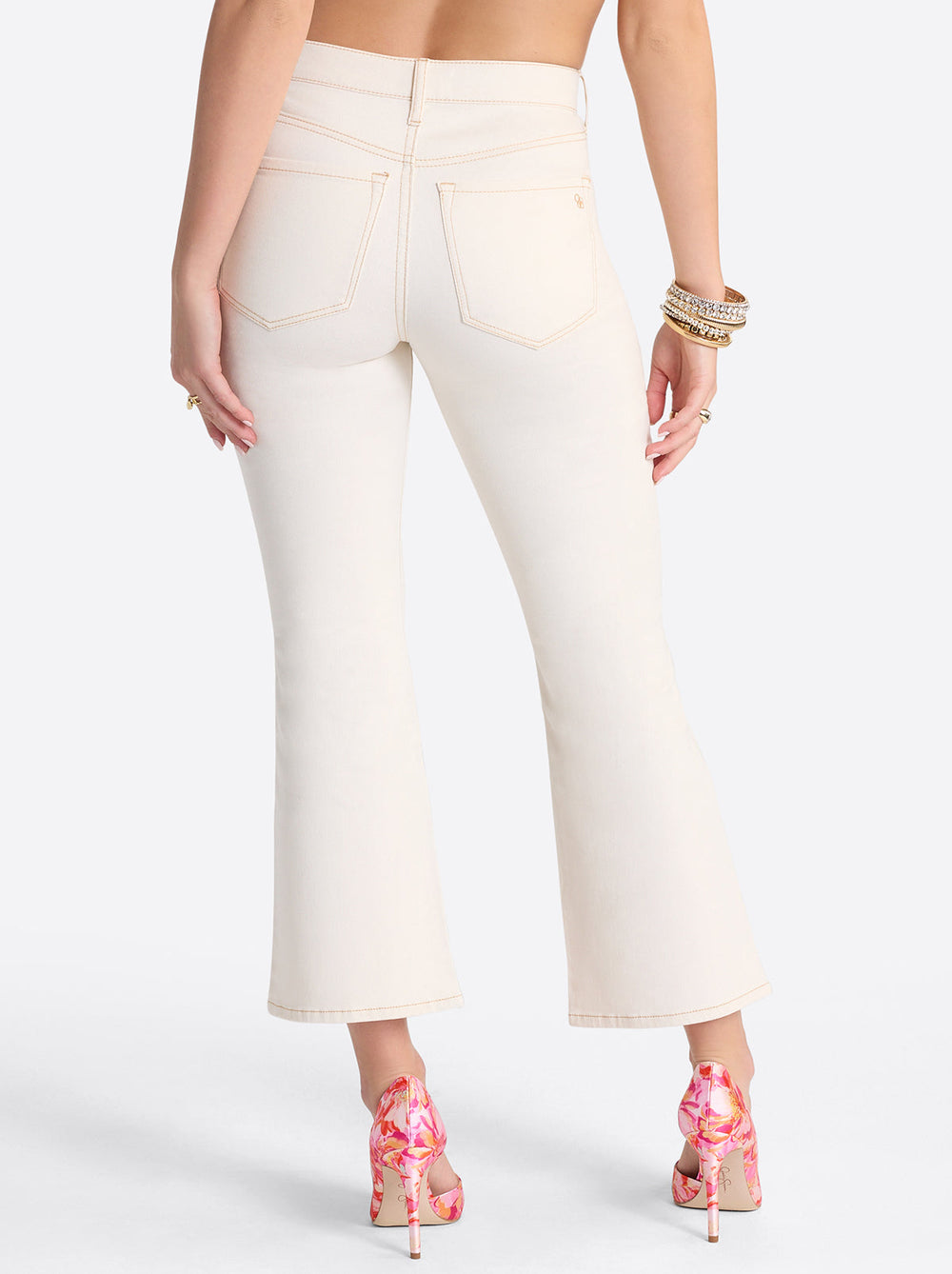 Charmed Ankle Flare in Ecru | Jessica Simpson Women