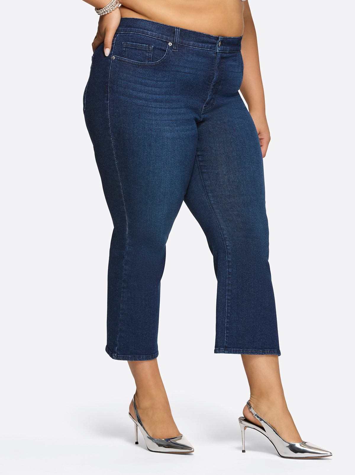 Charmed Ankle Flare in Blue Flame | Jessica Simpson Women