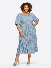 Simona Dress in Decorative Blossoms | Jessica Simpson Women