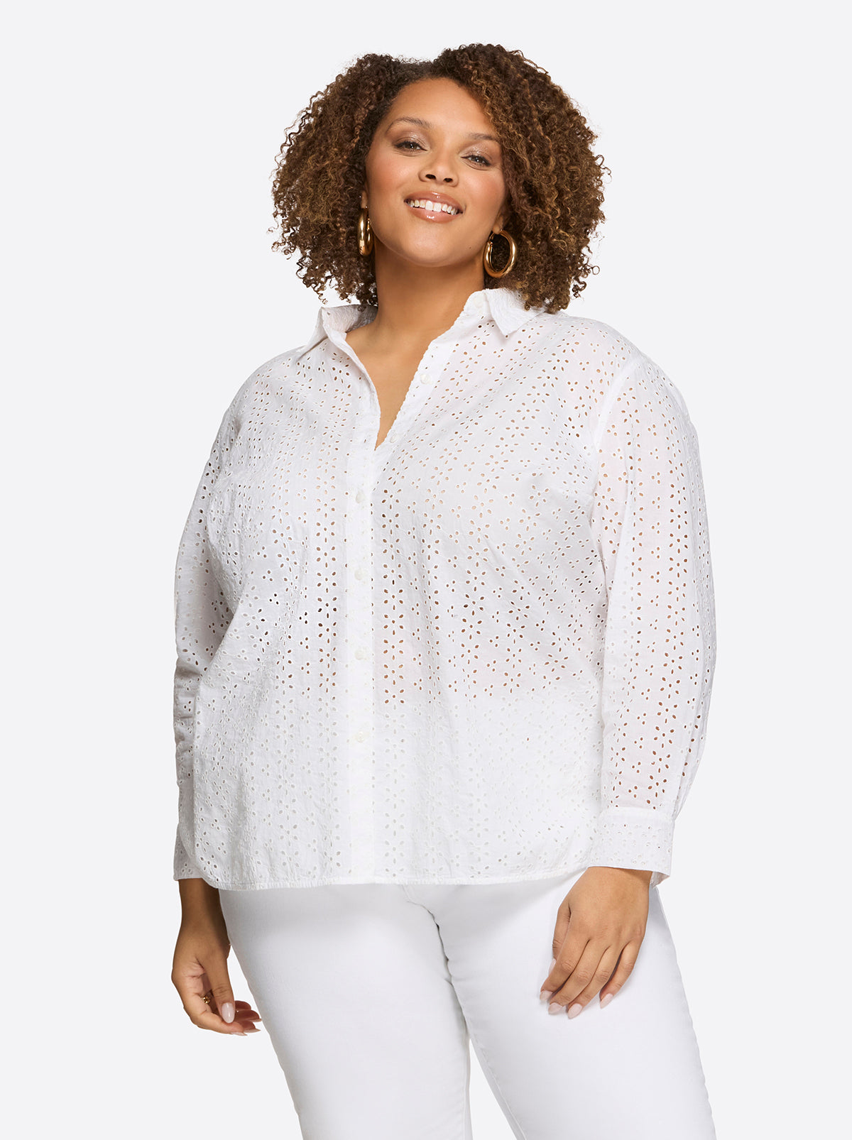 Beryl Button Up Shirt in Gardenia | Jessica Simpson Women