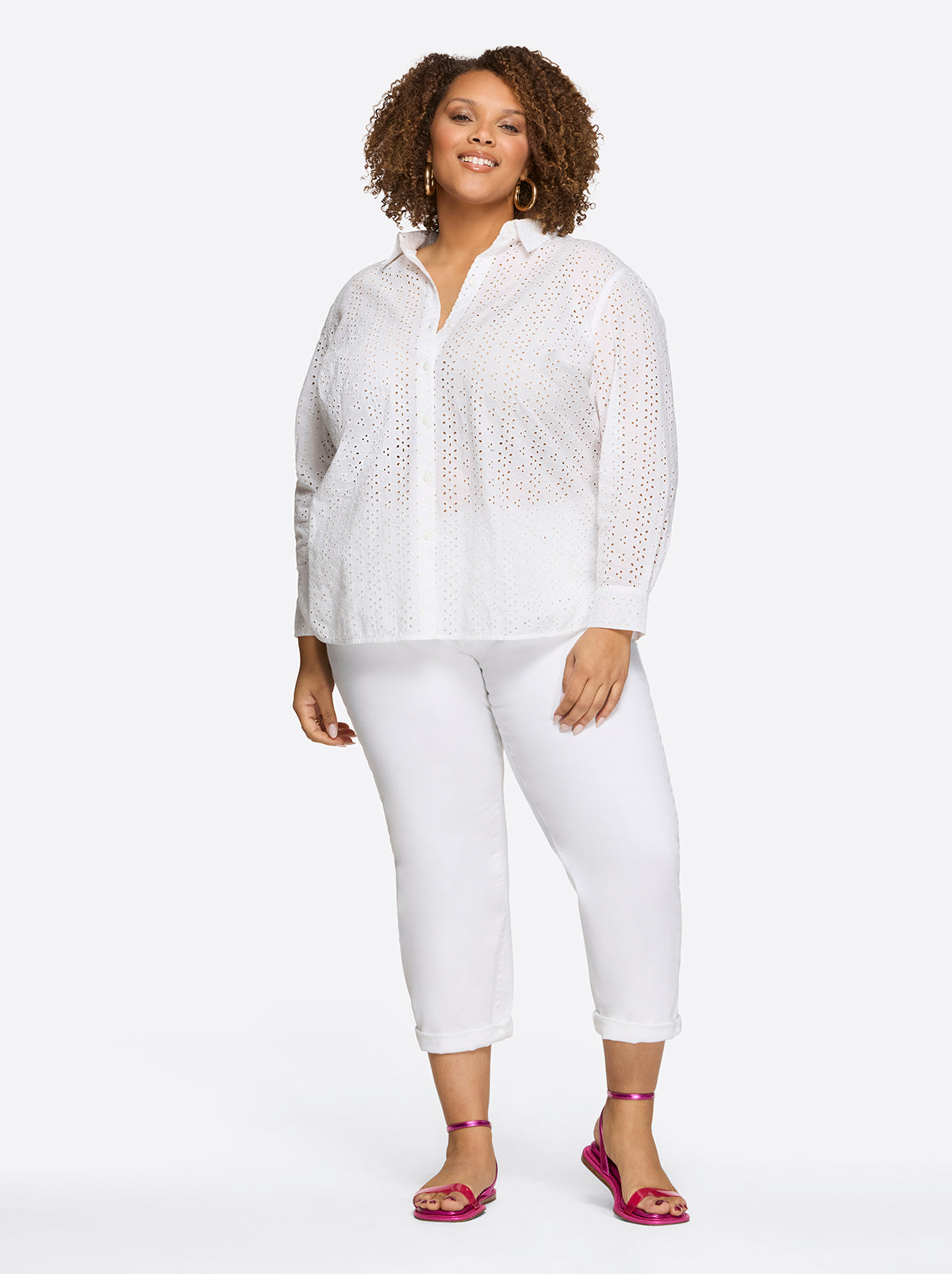 Beryl Button Up Shirt in Gardenia | Jessica Simpson Women