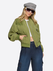 Fynn Bomber Jacket in Mayfly | Jessica Simpson Women