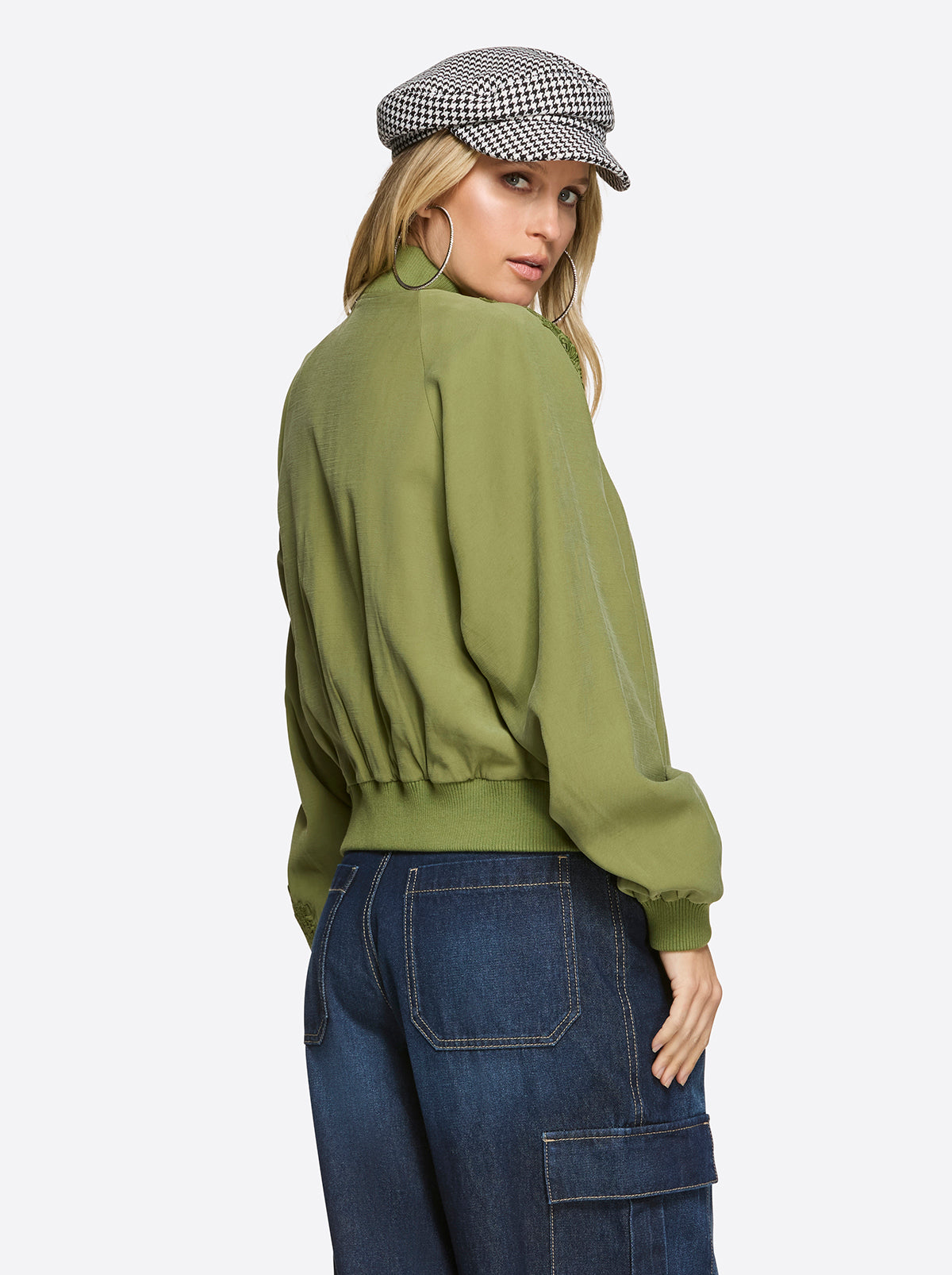 Fynn Bomber Jacket in Mayfly | Jessica Simpson Women