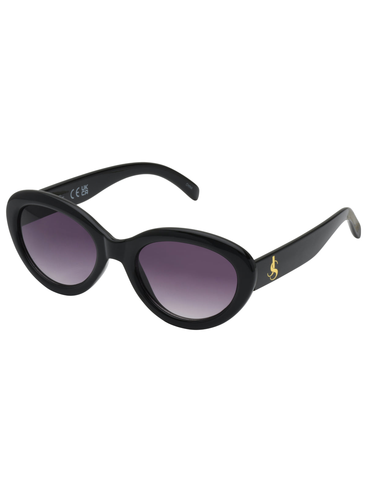 Round Cat Eye Sunglasses in Black | Jessica Simpson Accessories