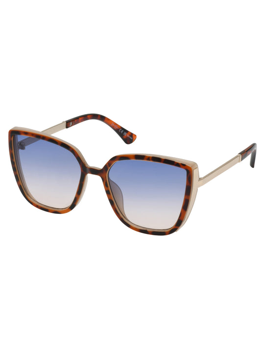 Cat Eye Sunglasses with Metal Temple in Tortoise | Jessica Simpson Accessories