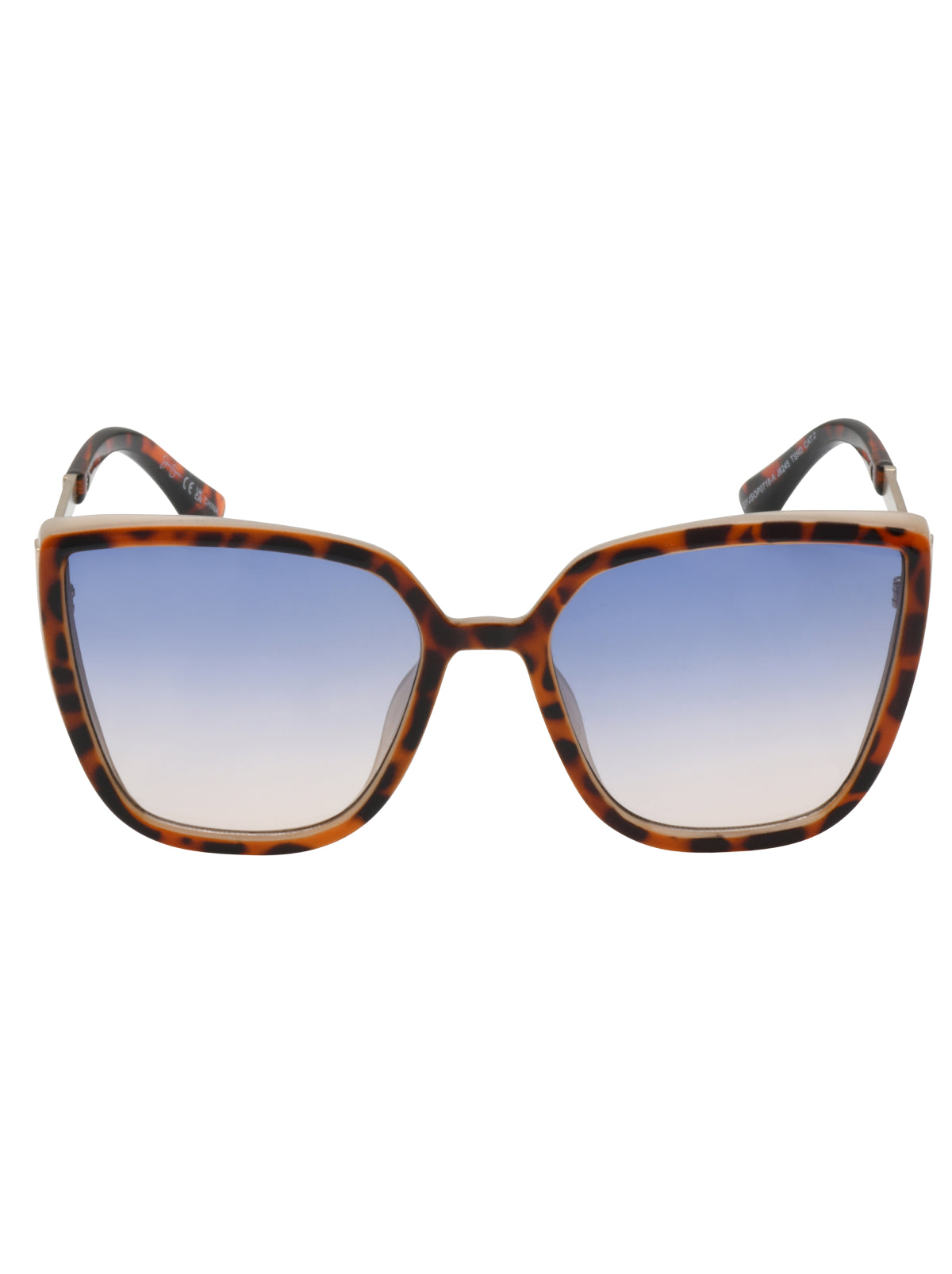 Cat Eye Sunglasses with Metal Temple in Tortoise | Jessica Simpson Accessories