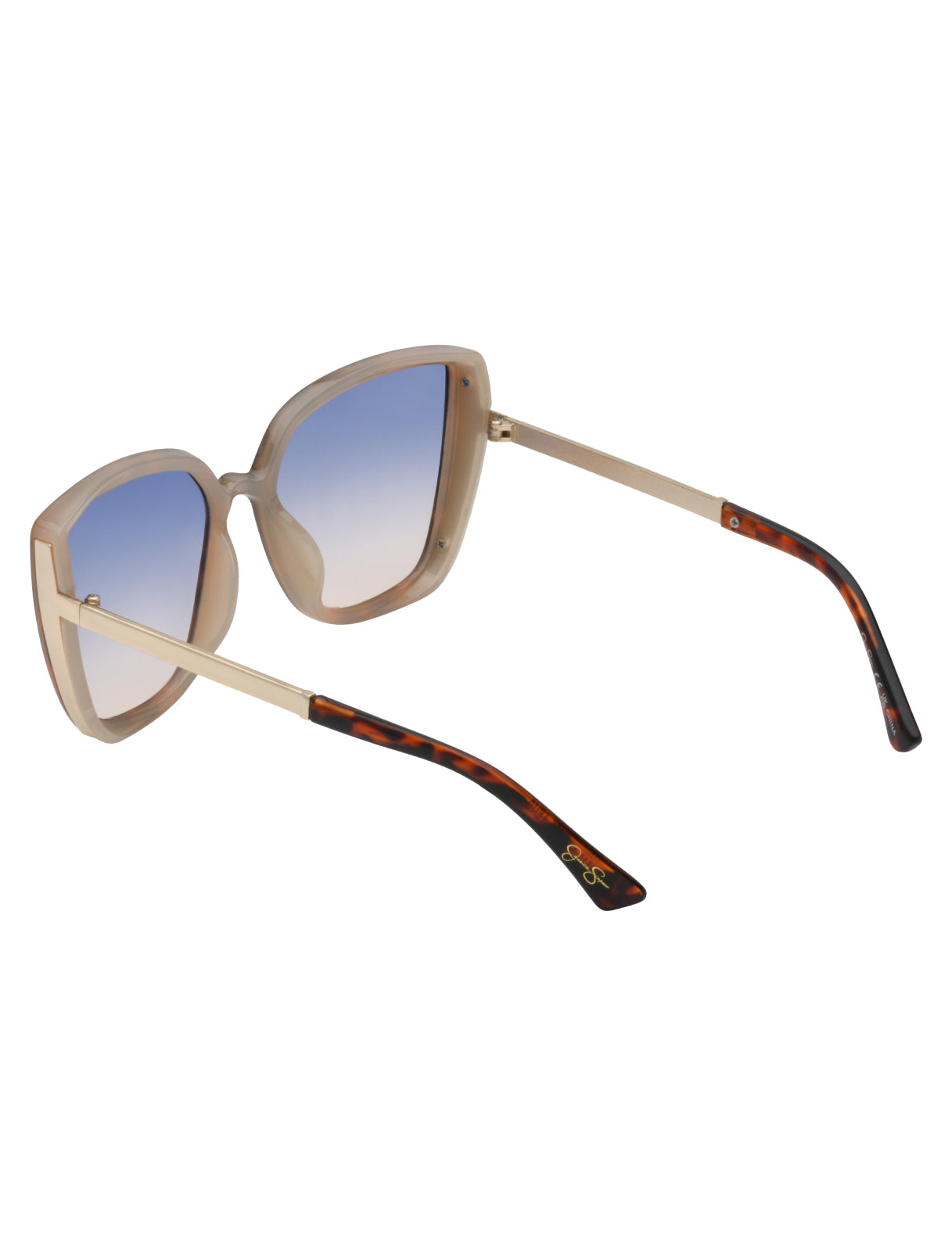 Cat Eye Sunglasses with Metal Temple in Tortoise | Jessica Simpson Accessories
