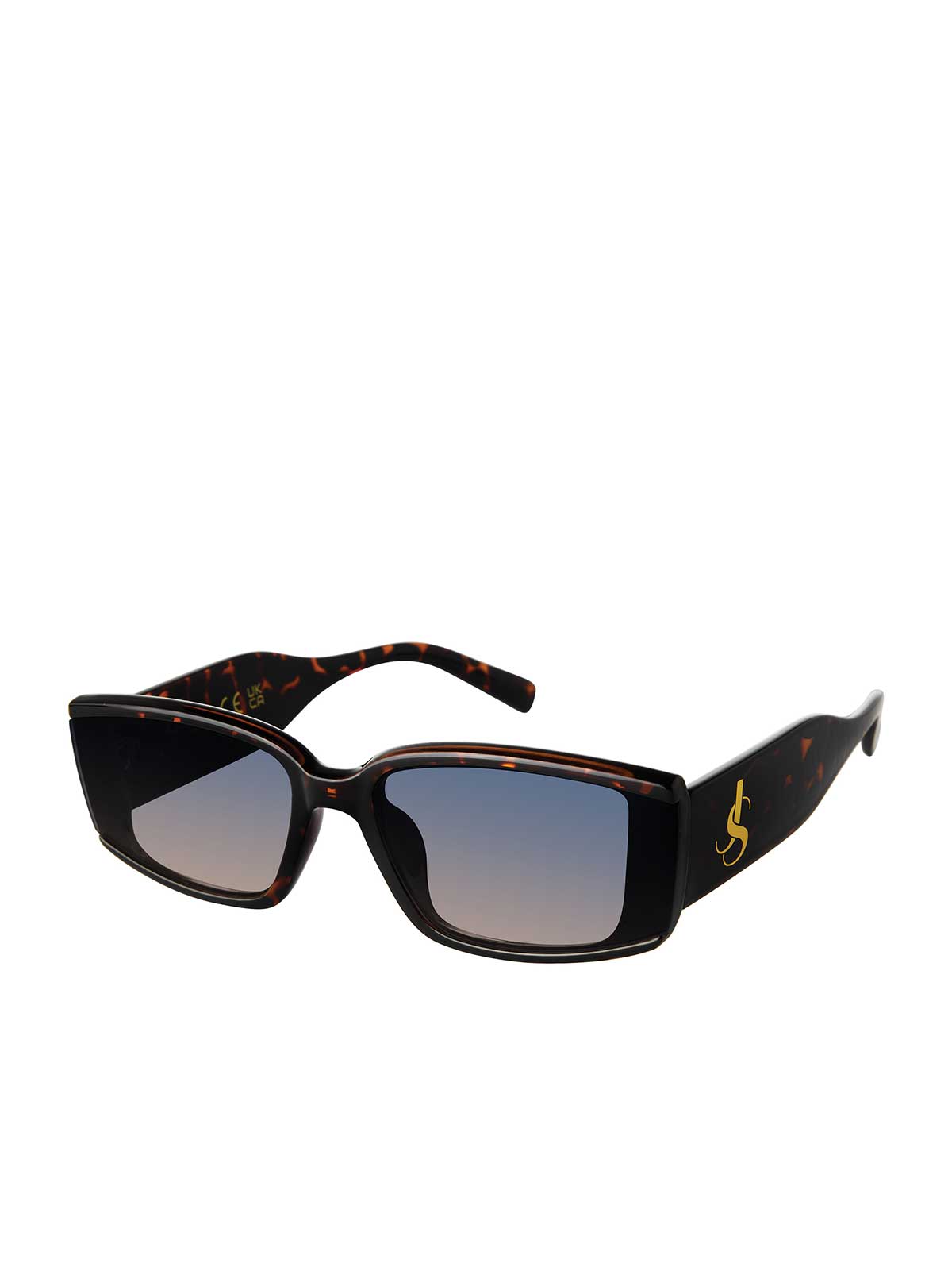 Modern Rectangular Sunglasses in Tortoise | Jessica Simpson Accessories