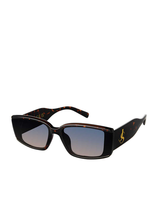 Modern Rectangular Sunglasses in Tortoise | Jessica Simpson Accessories