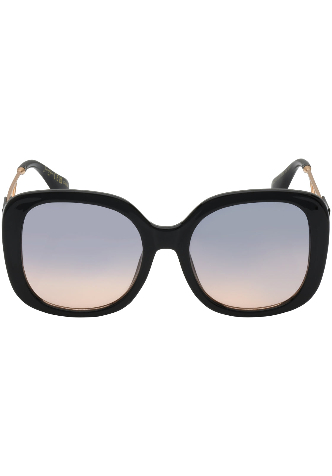 Oversized Oval Sunglasses in Black | Jessica Simpson Accessories