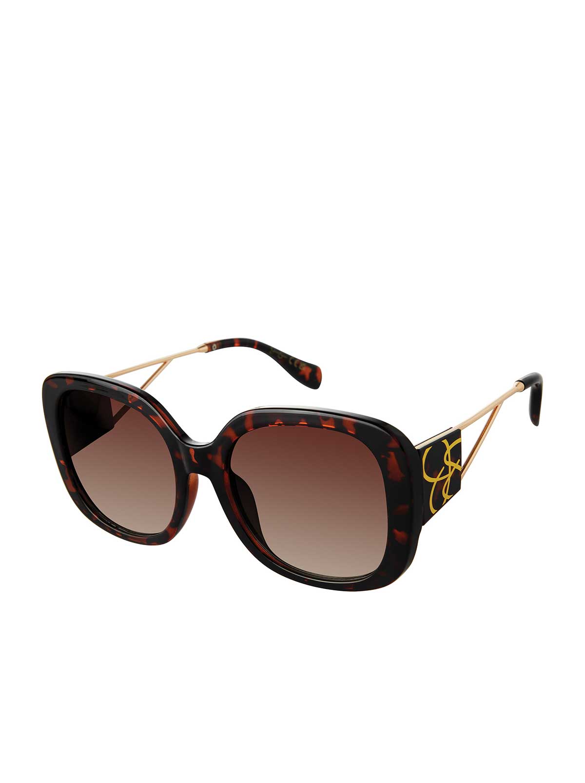 Oversized Oval Sunglasses in Tortoise | Jessica Simpson Accessories